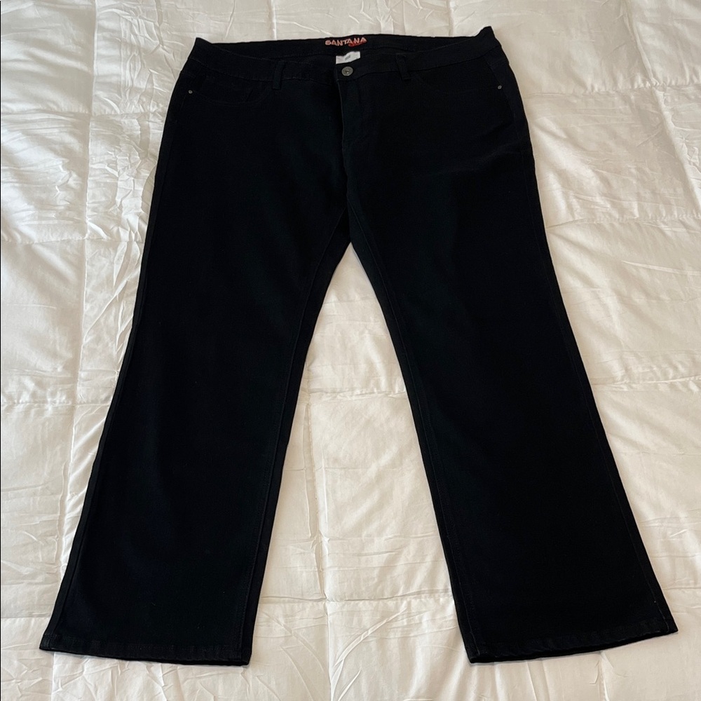 Santana Women's Classic Black Boot Cut Jeans - Never Worn - Picture 3 of 5